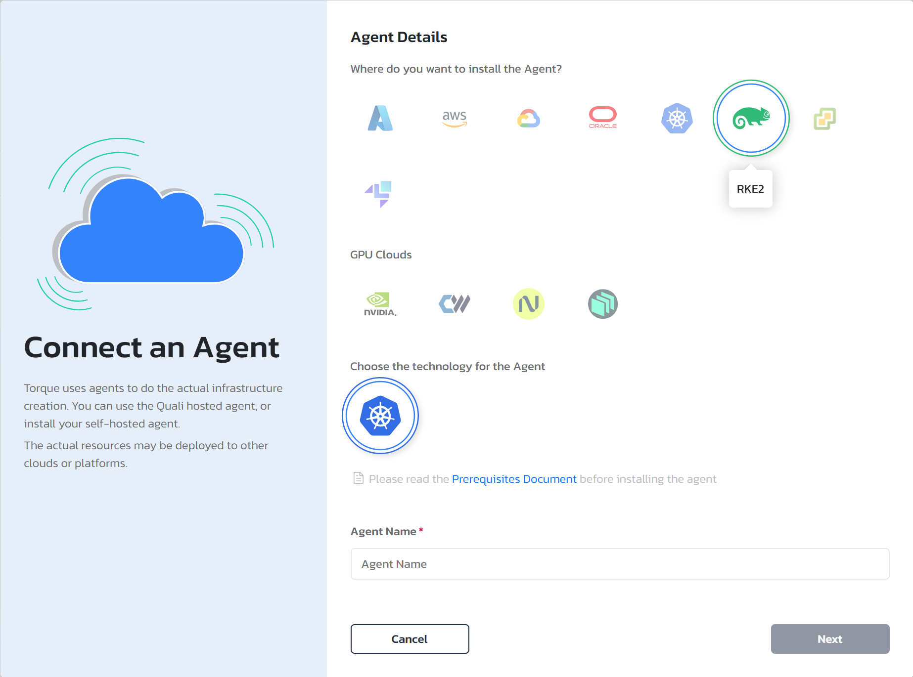 RKE2 agent connected